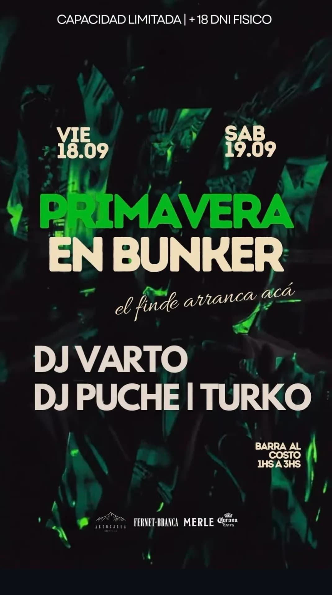 Primavera en Bunker con DJ VARTO, DJ PUCHE y TURKO, imagen 1
