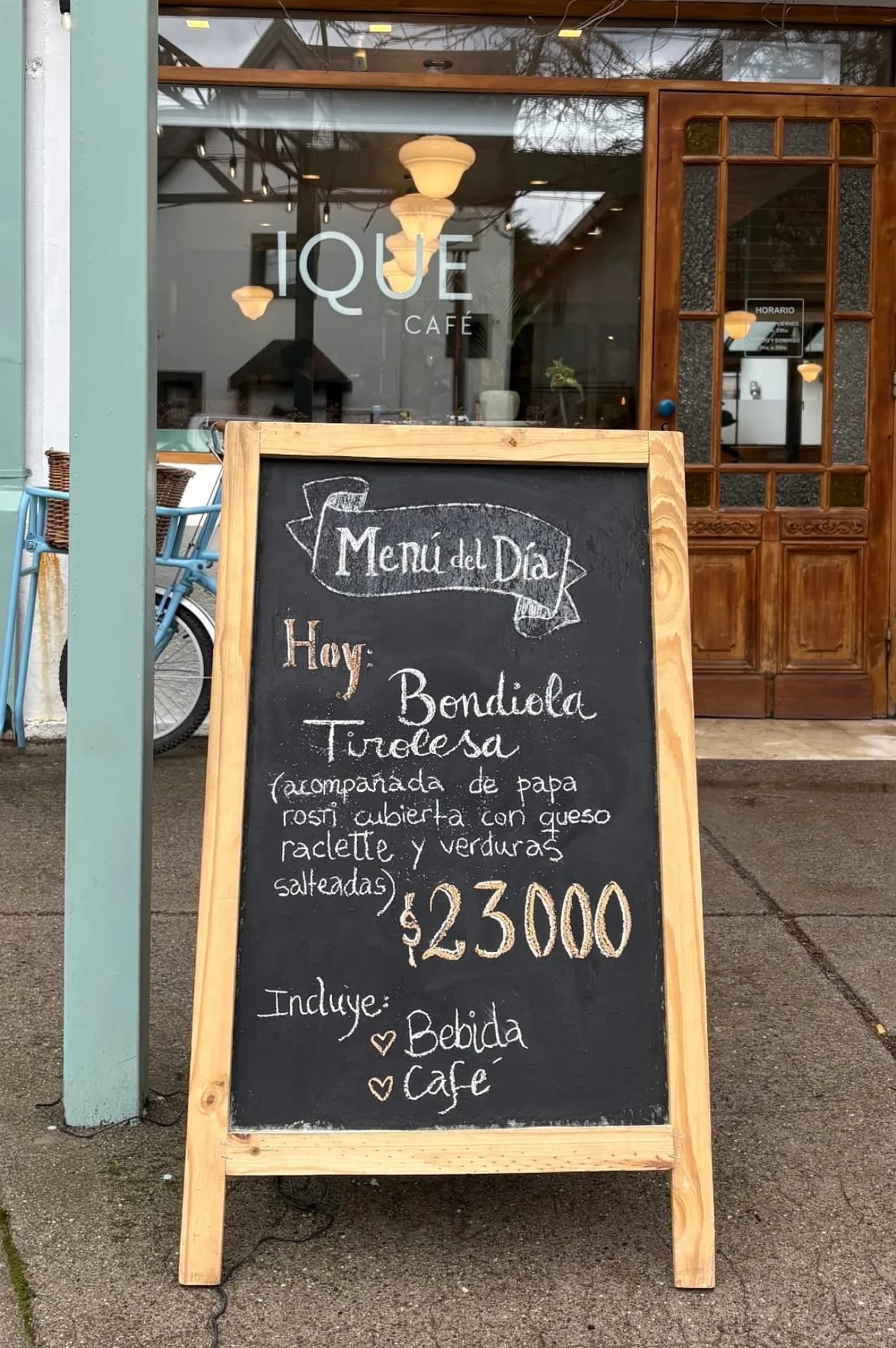 Menú del día: bondiola tirolesa con bebida y café, imagen 1