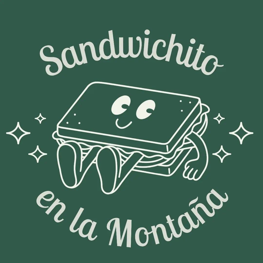 Logo de Sandwichito en la montaña