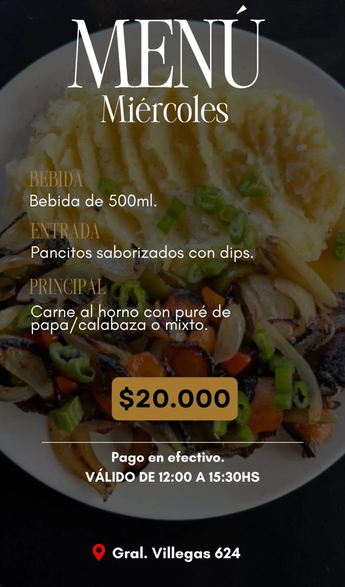 Menú del miércoles a $20.000 en El Palacio, imagen 1