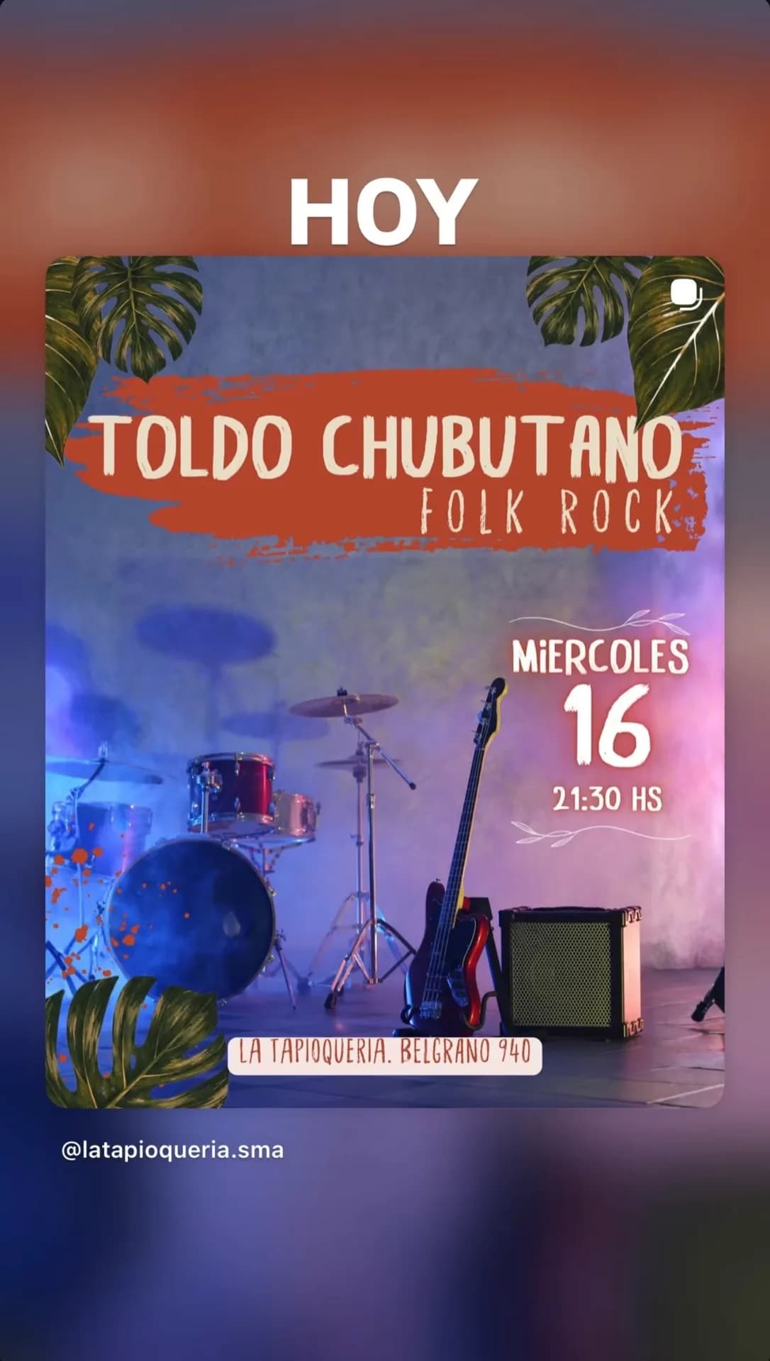 Toldo Chubutano Folk Rock se presenta en La Tapioquería, imagen 1