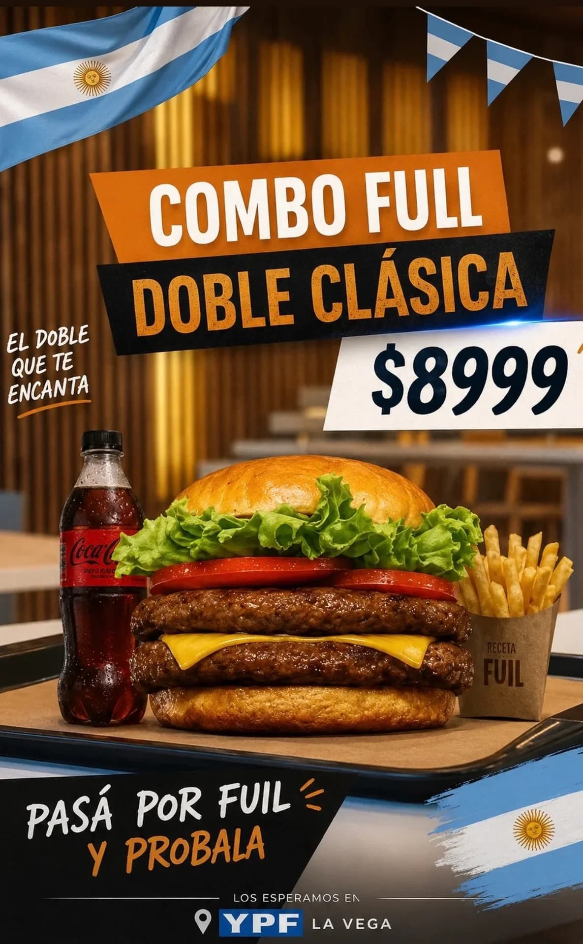 Combo Full Doble Clásica por $8999 en YPF La Vega, imagen 1