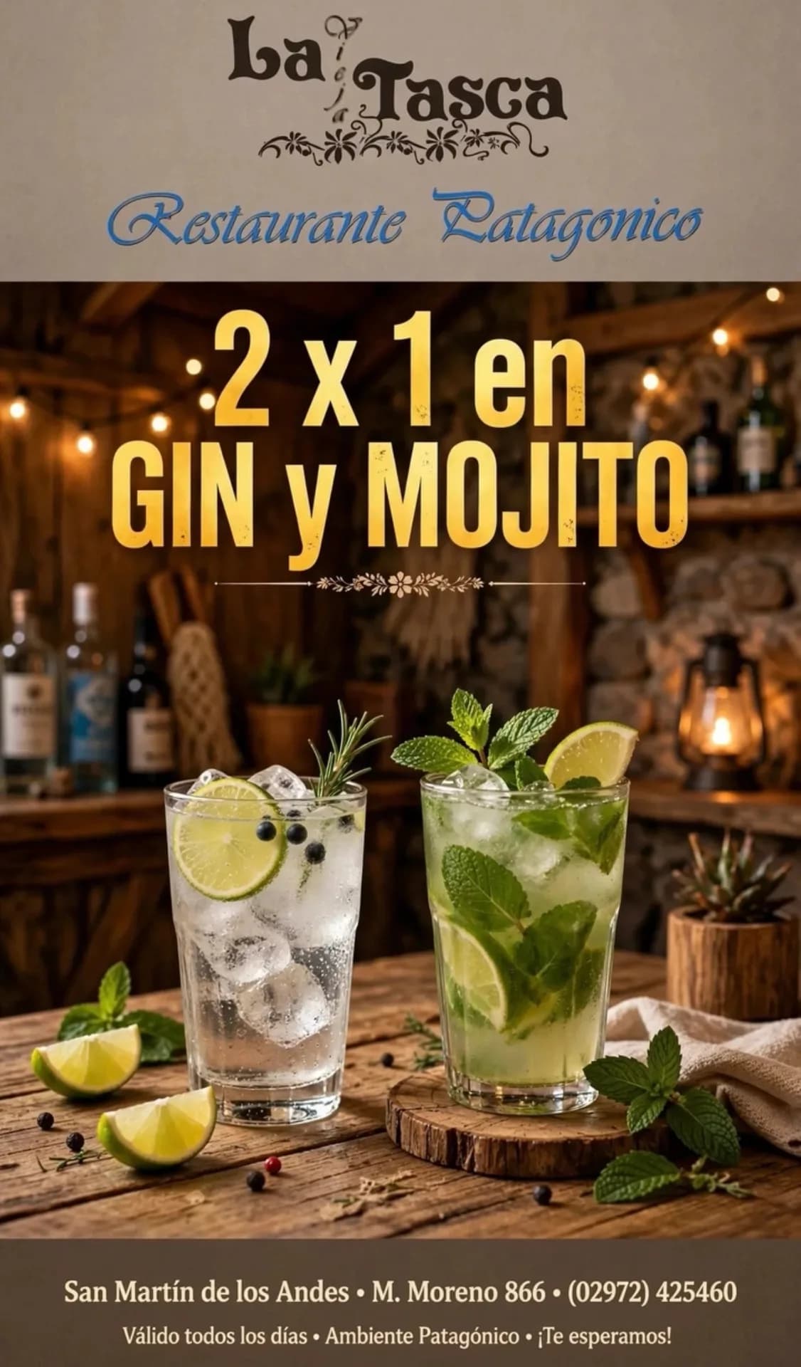 2x1 en gin y mojito en La Vieja Tasca, imagen 1