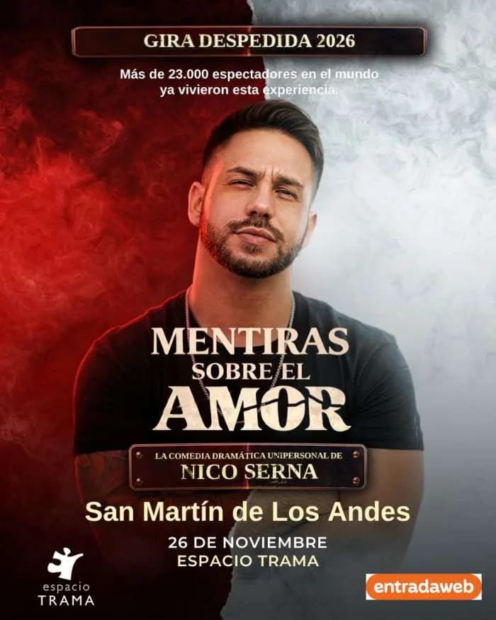 Nico Serna presenta “MENRIRAS SOBRE EL AMOR”, imagen 1