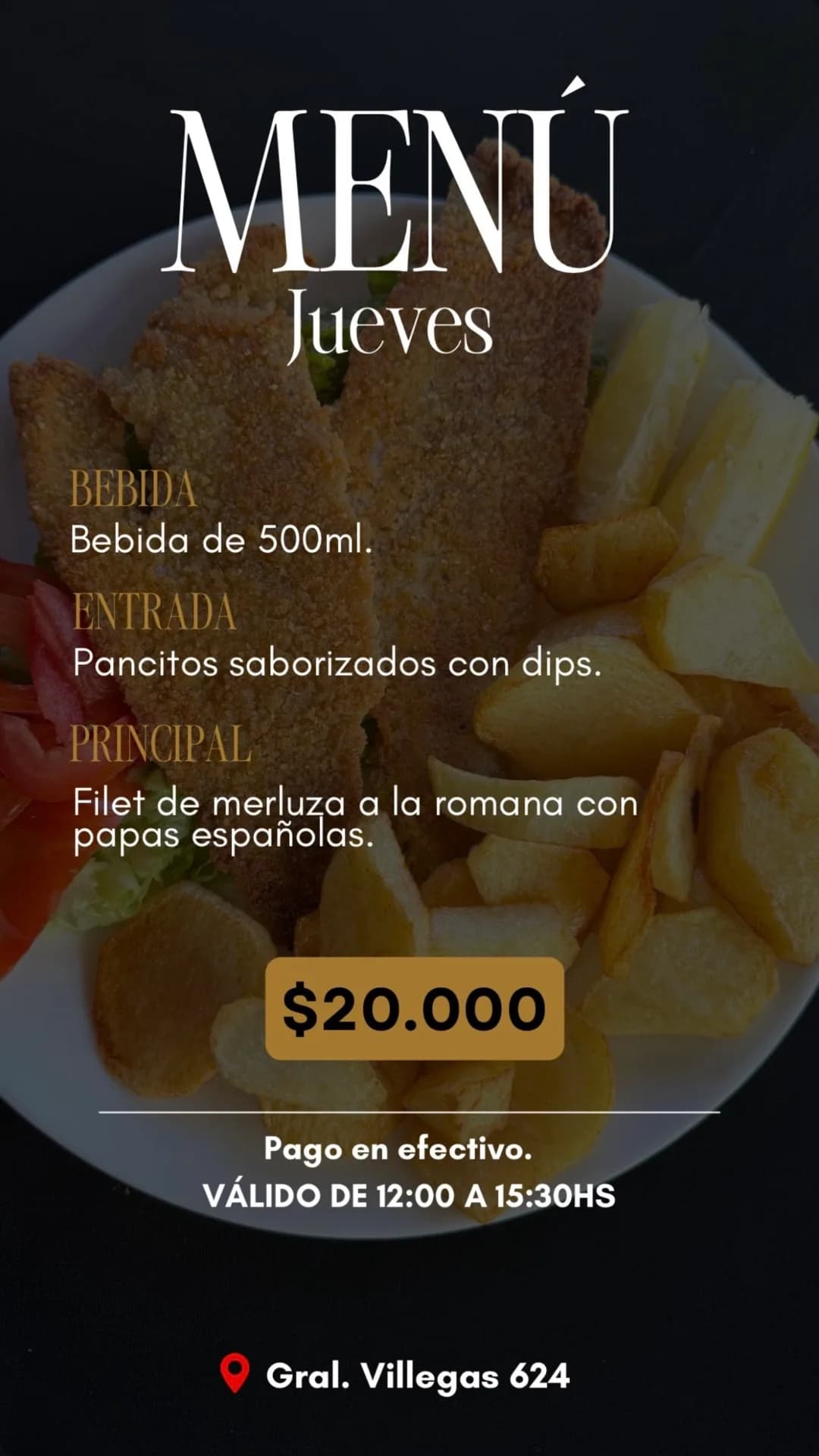 Menú del jueves por $20.000 en El Palacio, imagen 1