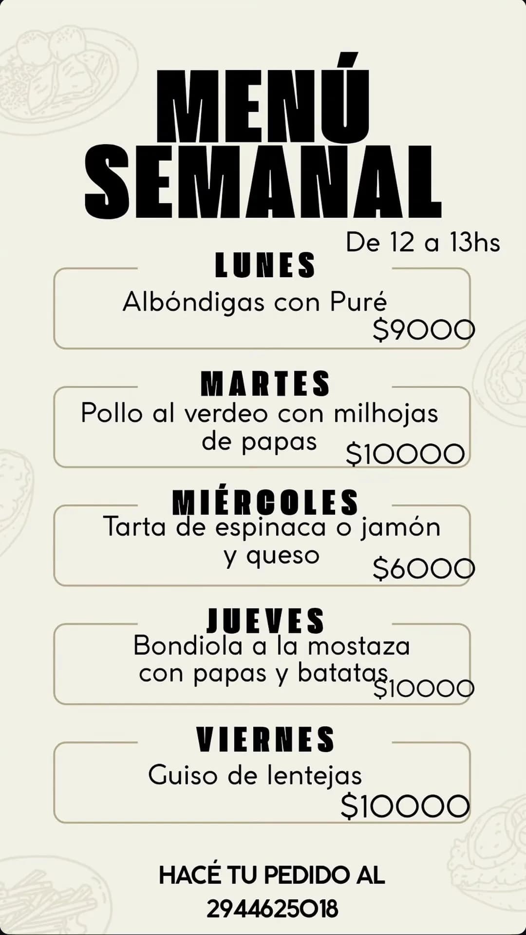 Menú semanal de Buenas y santas cocina, imagen 1