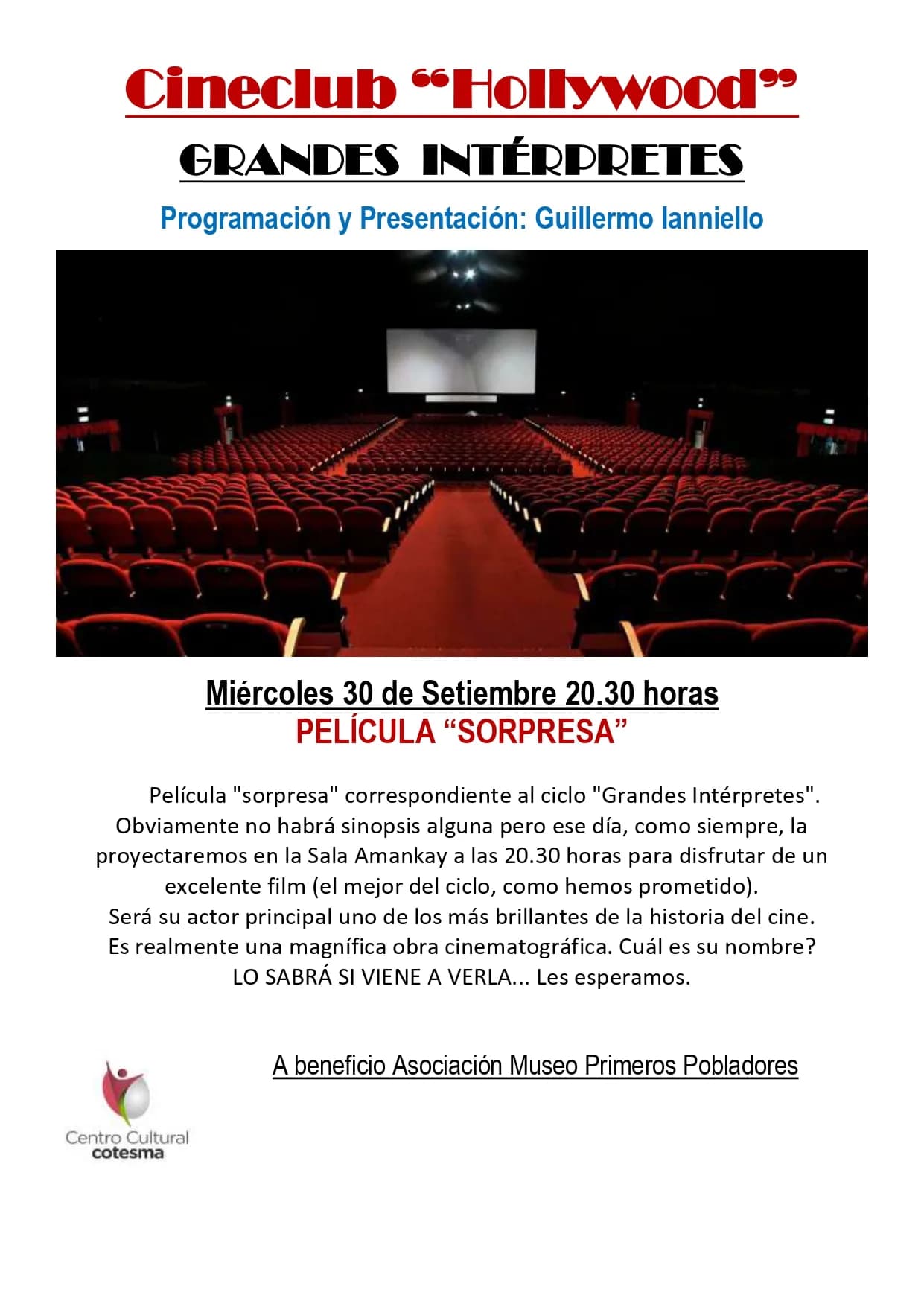 CINECLUB HOLLYWOOD cierra el ciclo “Cine dentro del Cine” con una “PELÍCULA SORPRESA”, imagen 5
