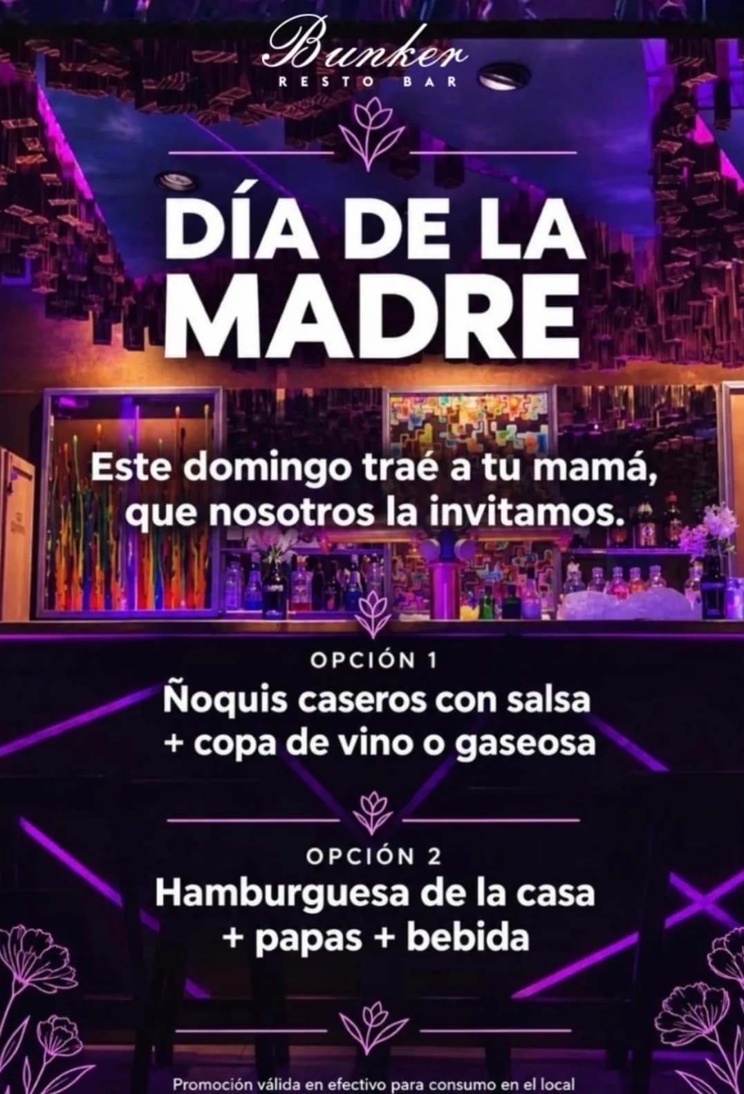 Menú especial por el Día de la Madre en Bunker, imagen 1
