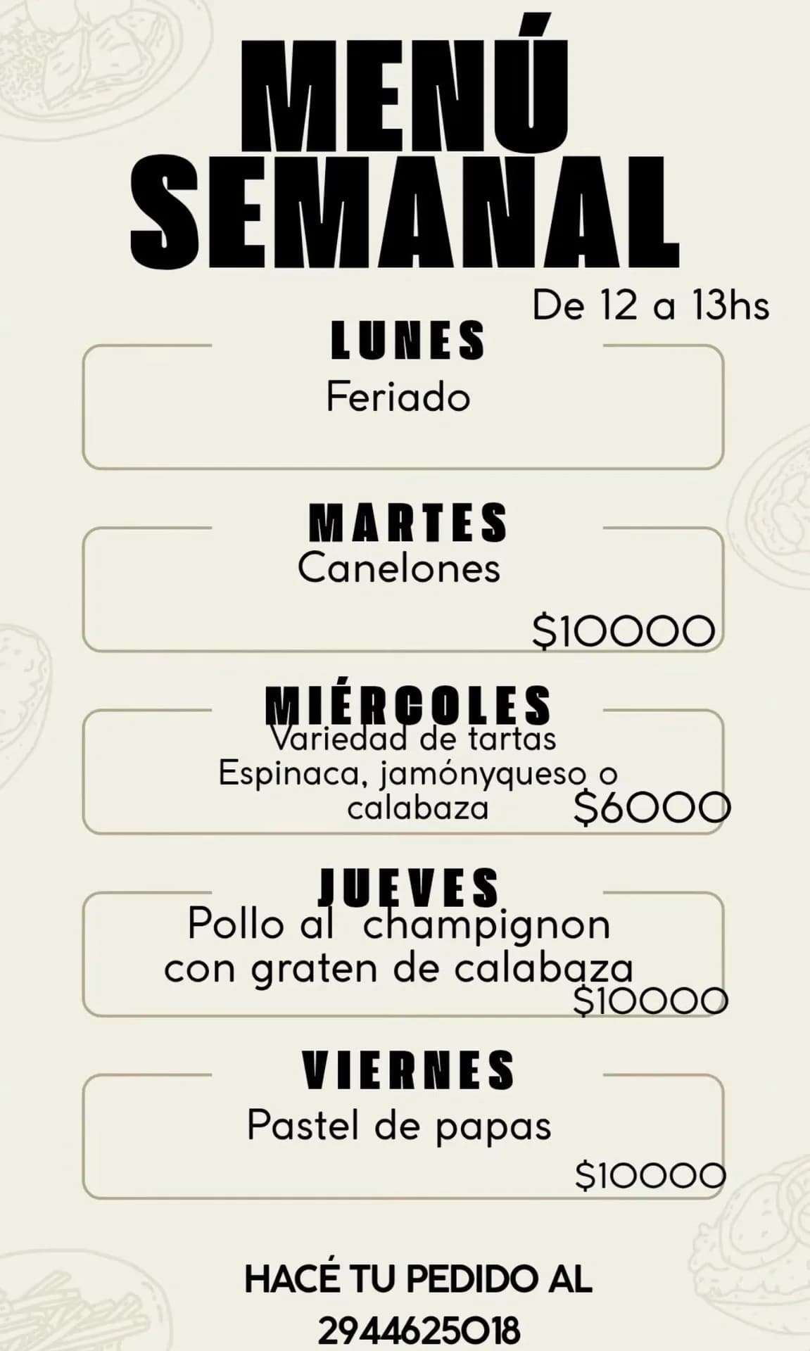 Menú semanal de Buenas y santas cocina, imagen 1