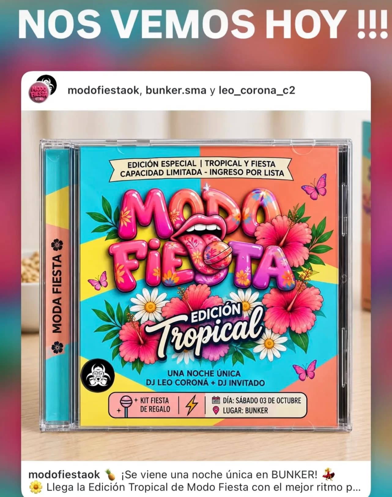 Modo Fiesta presenta su Edición Tropical en Bunker, imagen 1