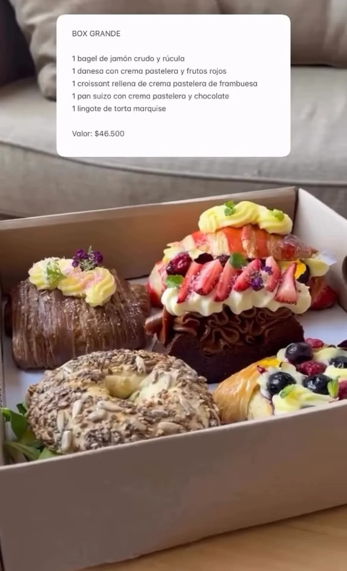 DÍA DE LA MADRE Box grande de Ique Café con pastelería y opciones saladas, imagen 1