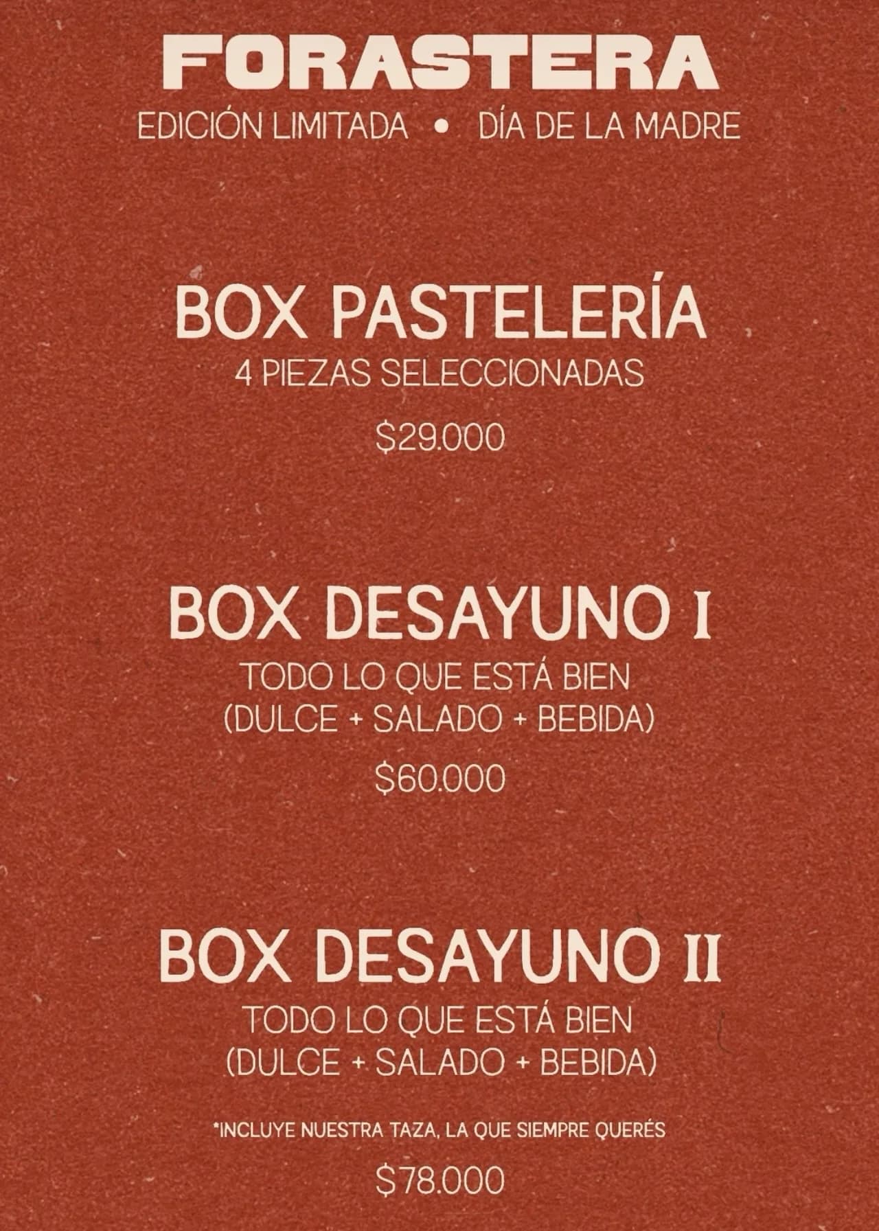 Boxes del Día de la Madre de Forastera, imagen 1