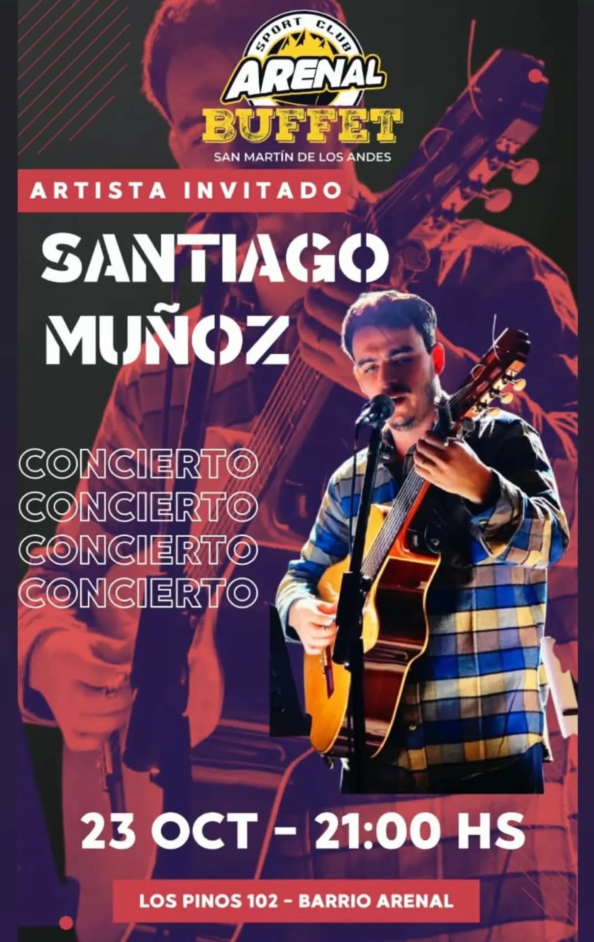 Santiago Muñoz se presenta en el Sport Club Arenal, imagen 1