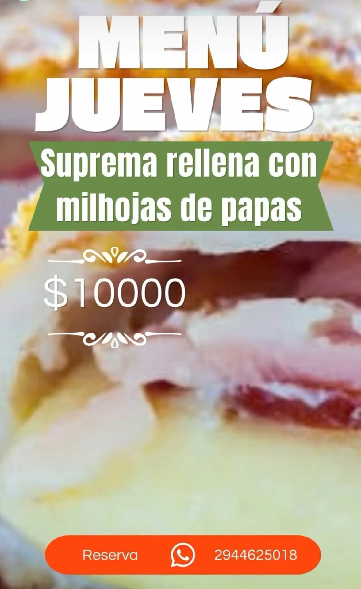 Menú de jueves: suprema rellena con milhojas de papas, imagen 1