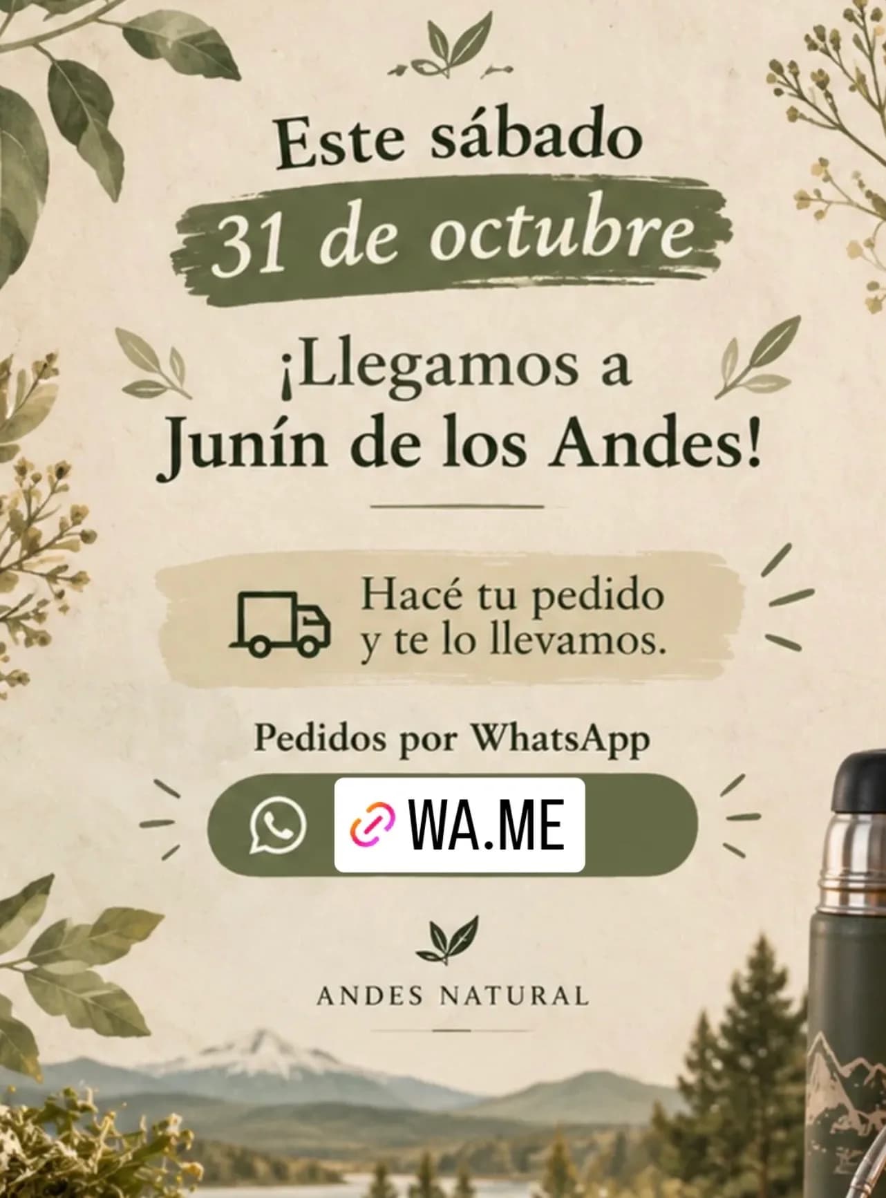 Andes Natural lleva pedidos a Junín de los Andes, imagen 1