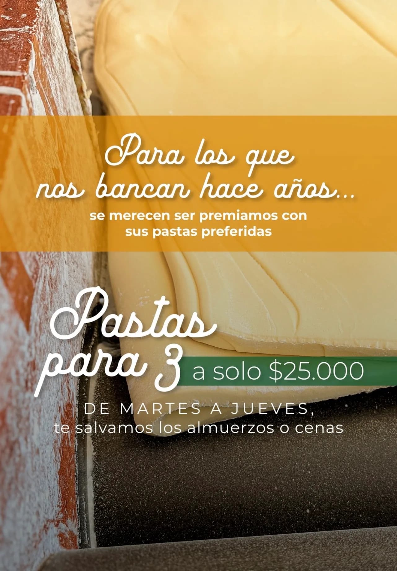 Pastas para tres a $25.000 en Chichilo, imagen 1