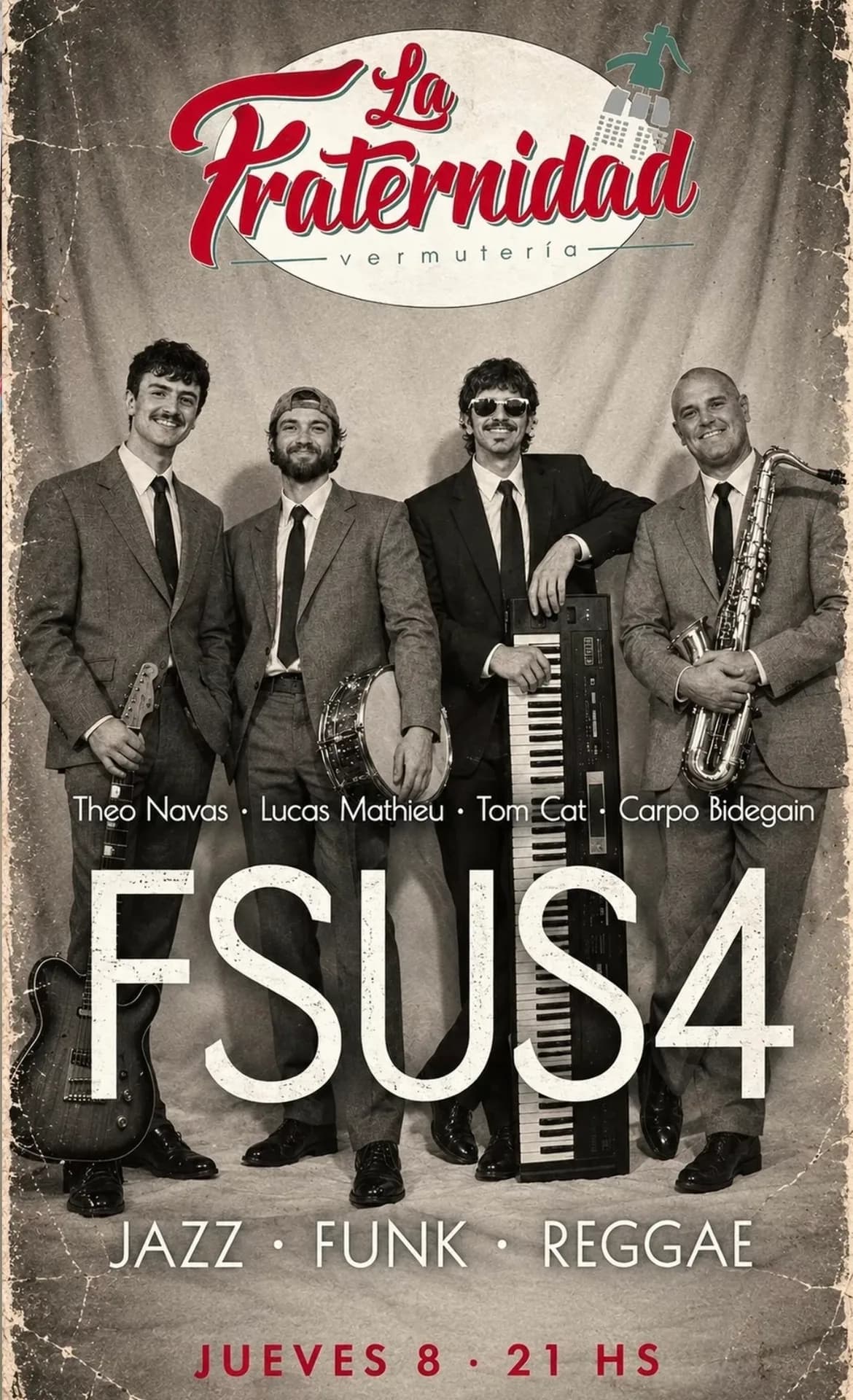 FUSIA presenta jazz, funk y reggae en La Fraternidad, imagen 1