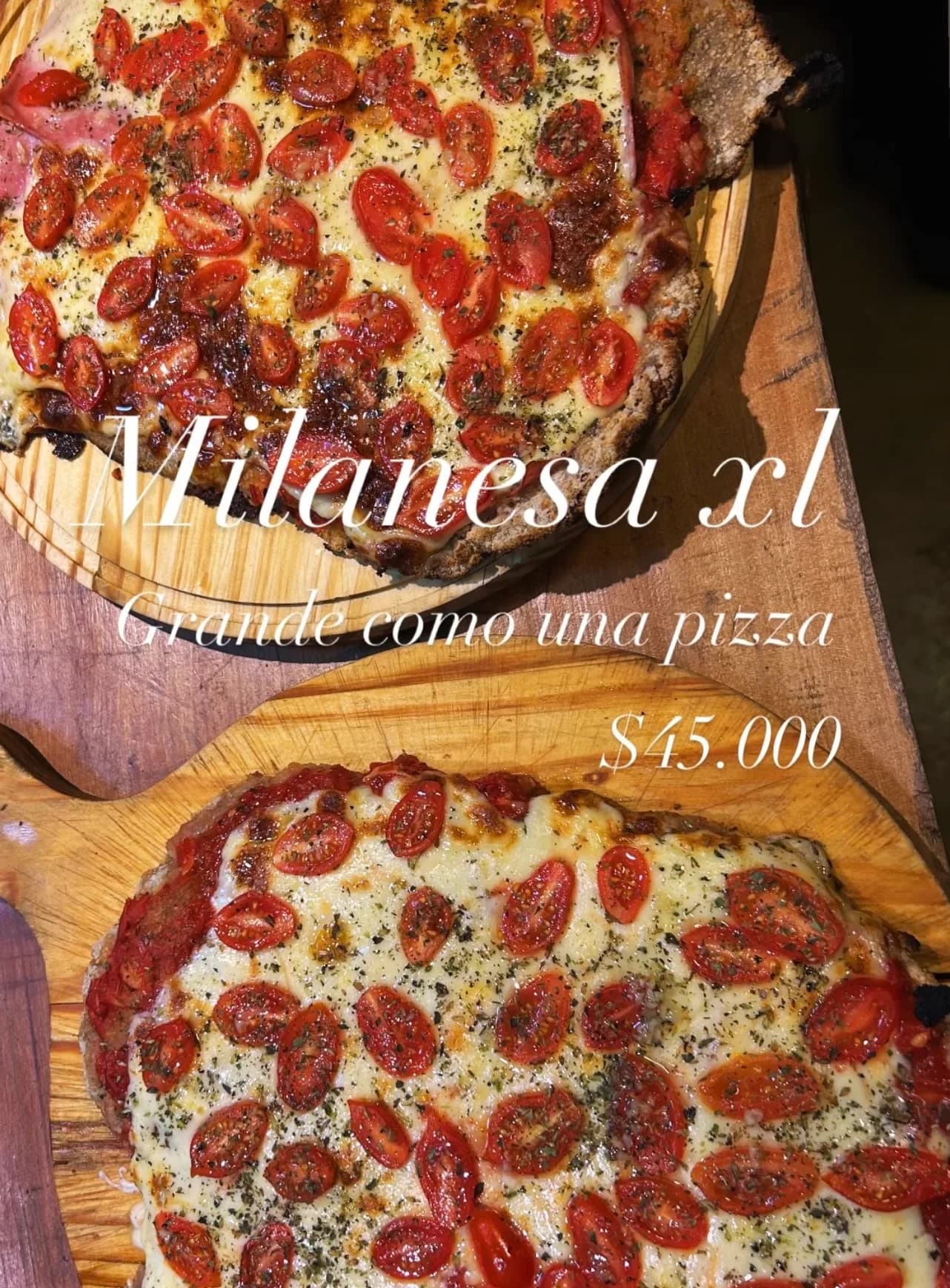 Milanesa XL grande como una pizza, imagen 1
