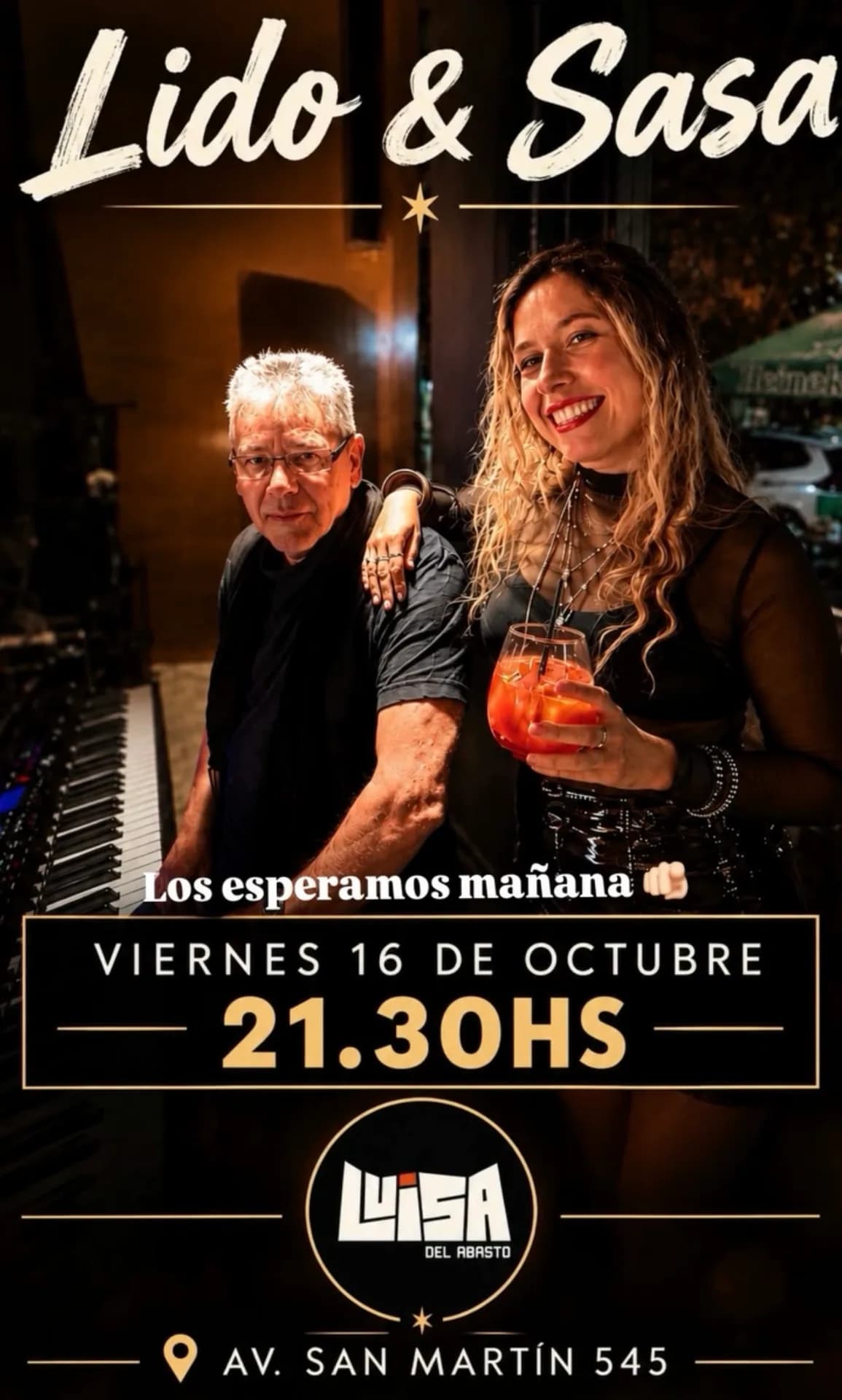Lido & Sasa se presentan en Luisa del Abasto, imagen 1