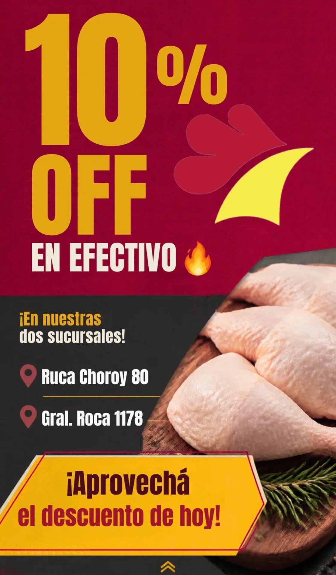 10% de descuento en efectivo en dos sucursales, imagen 1
