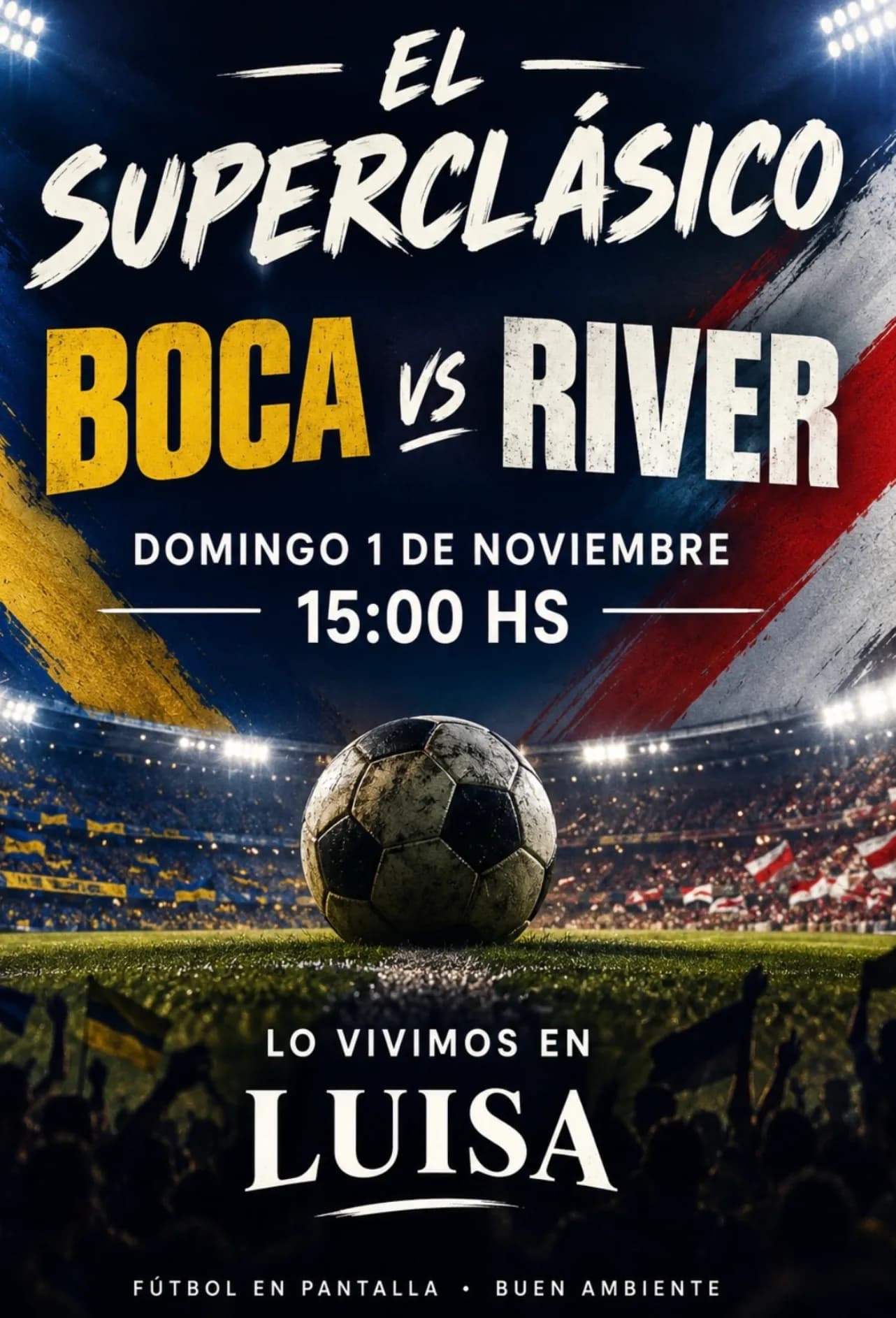 El Superclásico: Boca vs River en Luisa, imagen 1